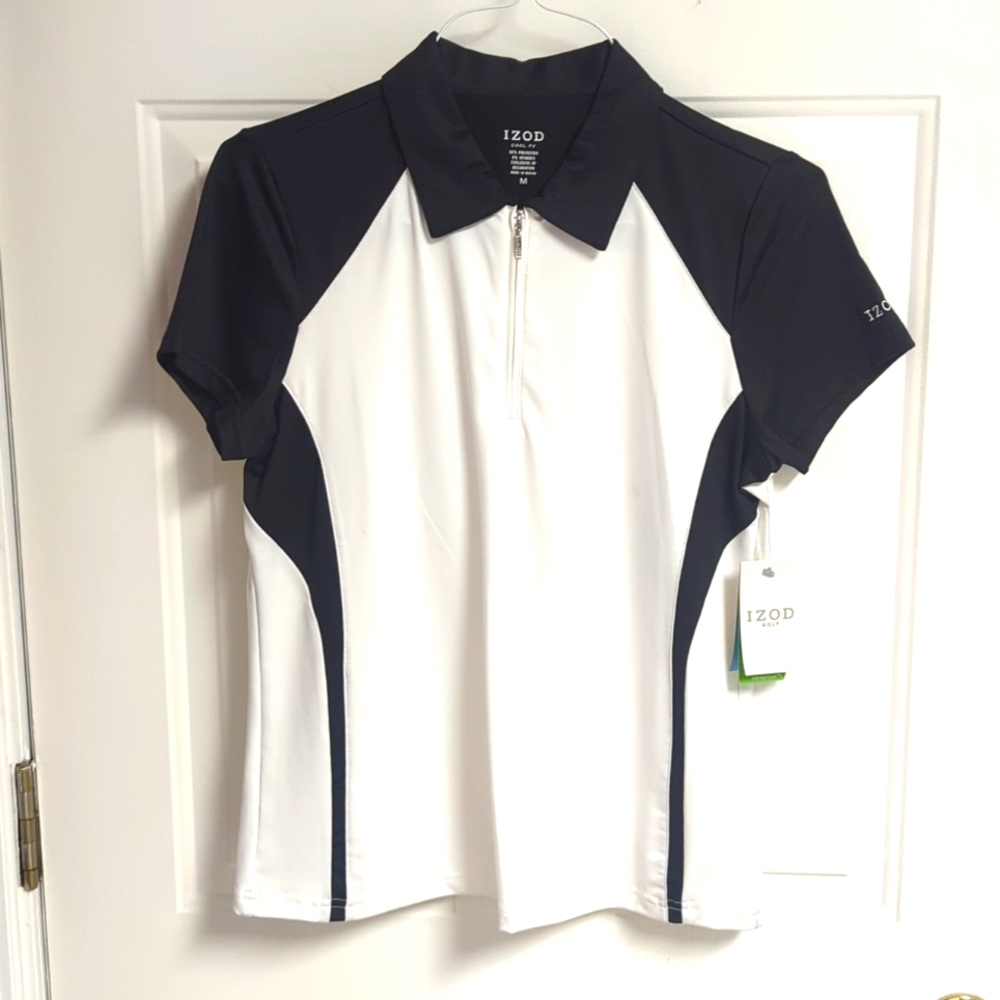 Wmn Izod medium gold shirt
